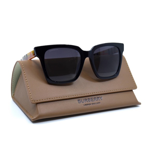 NEW BURBERRY BE4335 MAPLE 39298G BLACK GREY GRADIENT AUTHENTIC SUNGLASSES - Picture 10 of 13